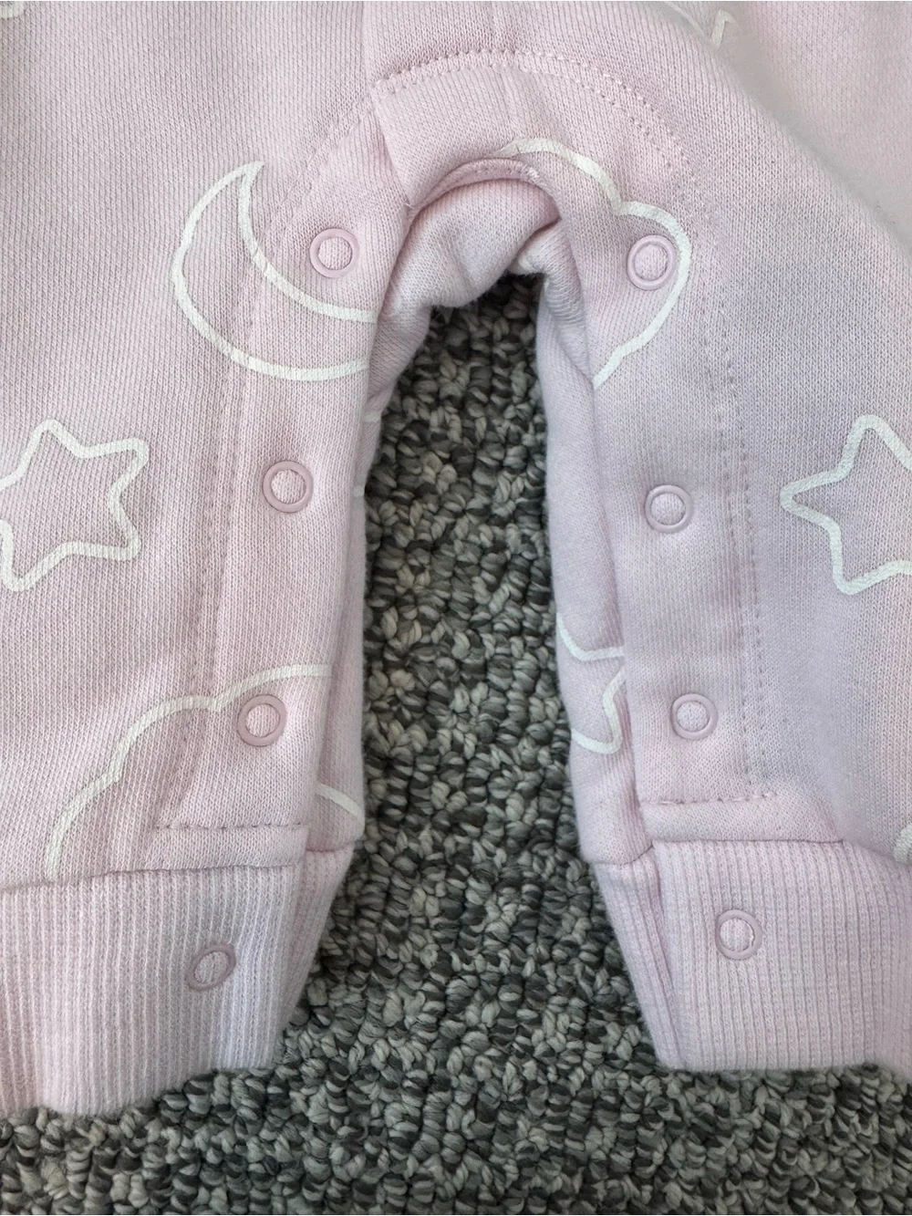 Baby Pink Footless Sweatsuit (NWOT)